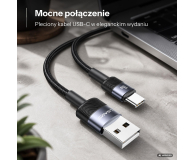 USAMS Kabel USB na USB-C 3A 1,2m Fast Charging stalowy - 1569065 - zdjęcie 2